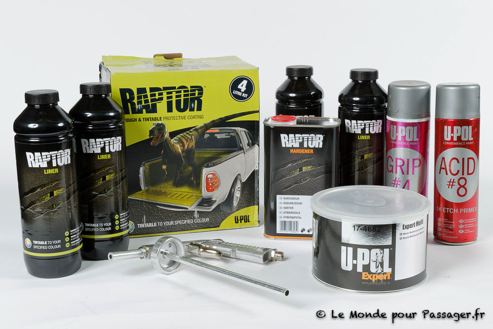 Peinture U-POL Raptor sur véhicule made in USA par votre Carrosserie AUTOLUB