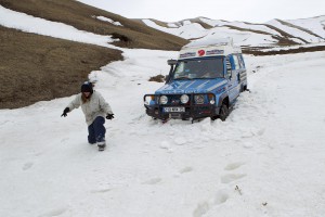 Isbamobile dans la neige