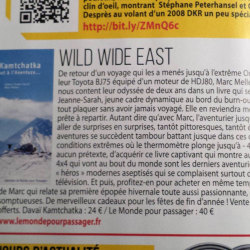 article de Dec. 2014 de 4x4 magazine sur le livre Davïa Kamtchatka